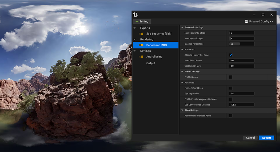 Panoramic Render Pass | Fab