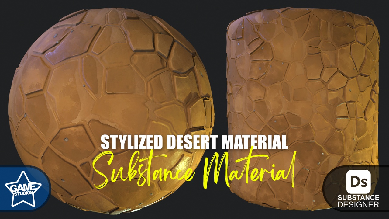 Media 1 for listing Stylized Desert Tiles Material 05