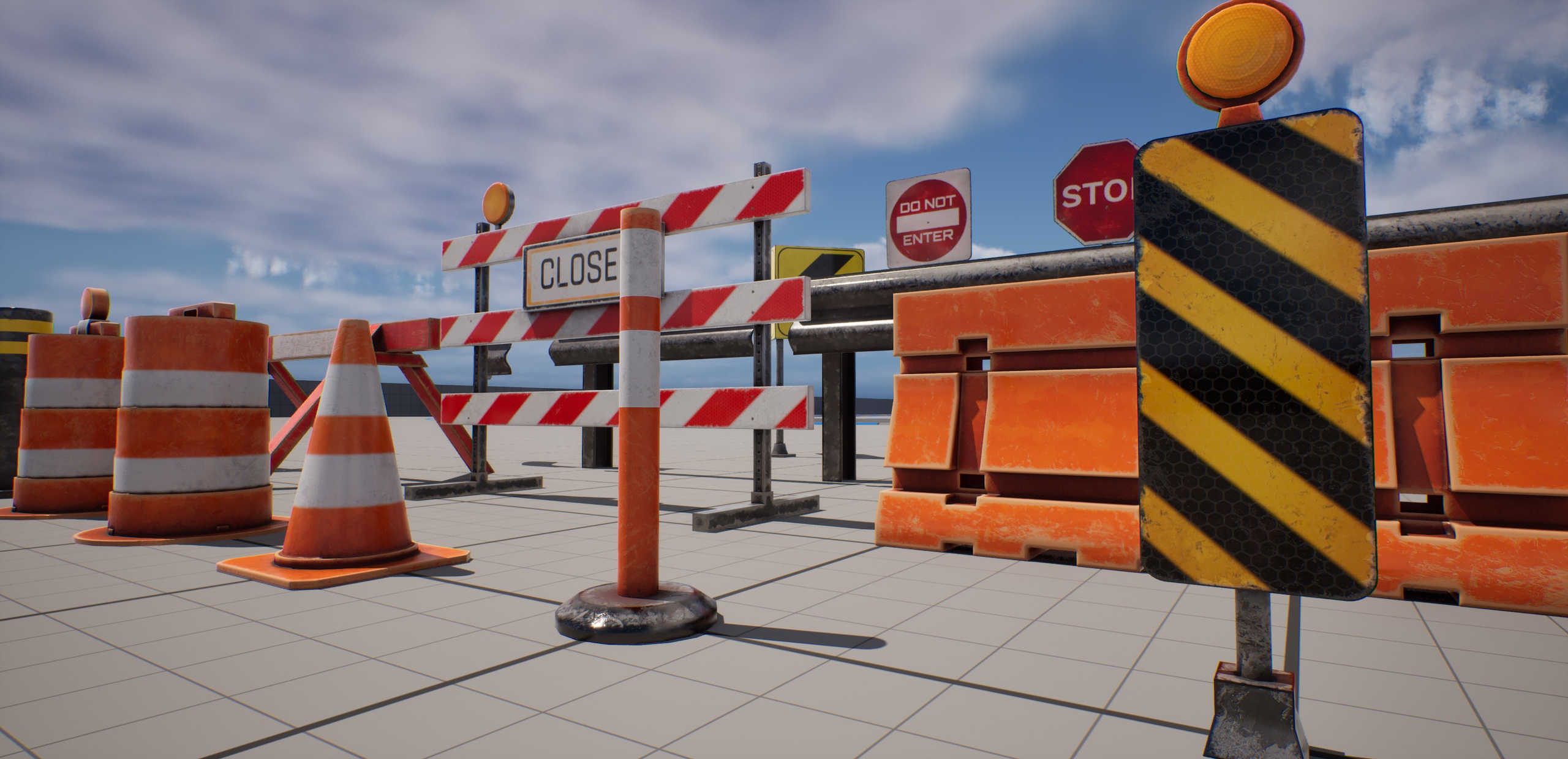 Media 1 for listing Stylized Racing / Traffic Props Pack