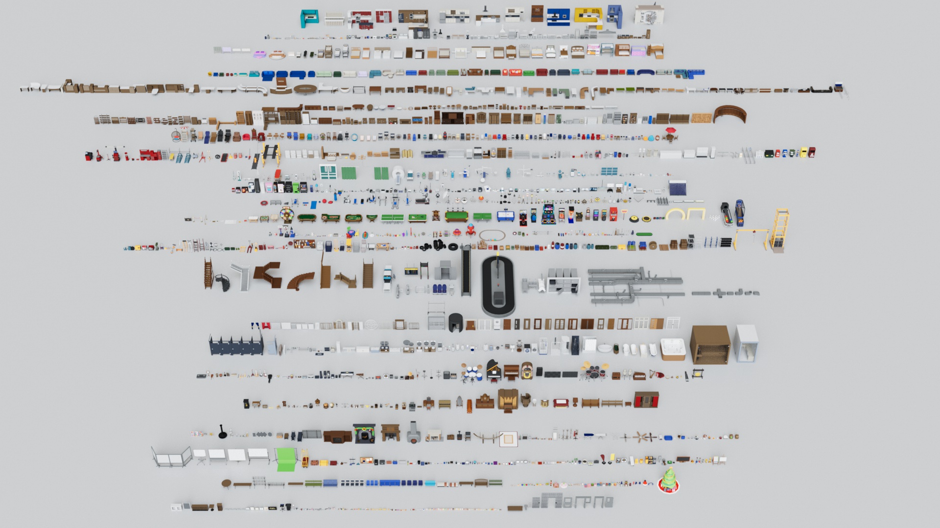 2500 Interior Realistic Furniture Ultimate Mega Pack Collections | Fab