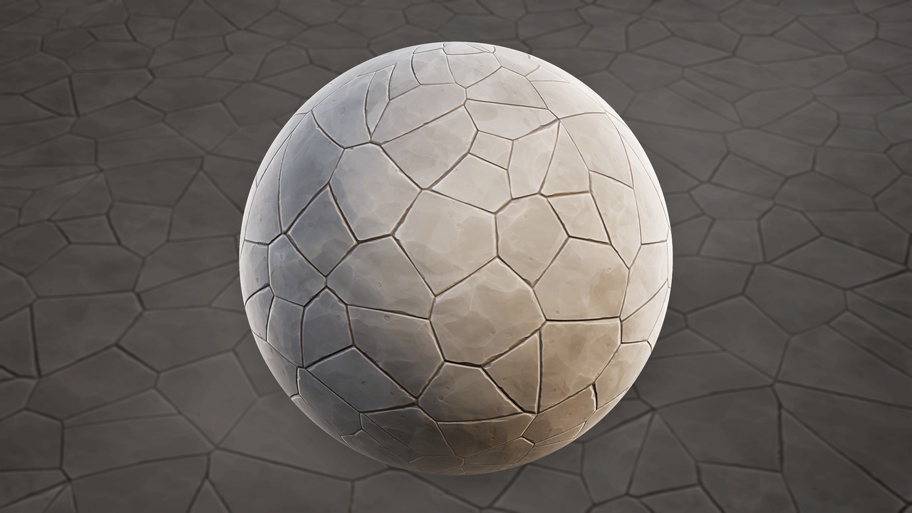 Media 1 for listing Stylized Irregular Stone Pavers 03A - Material