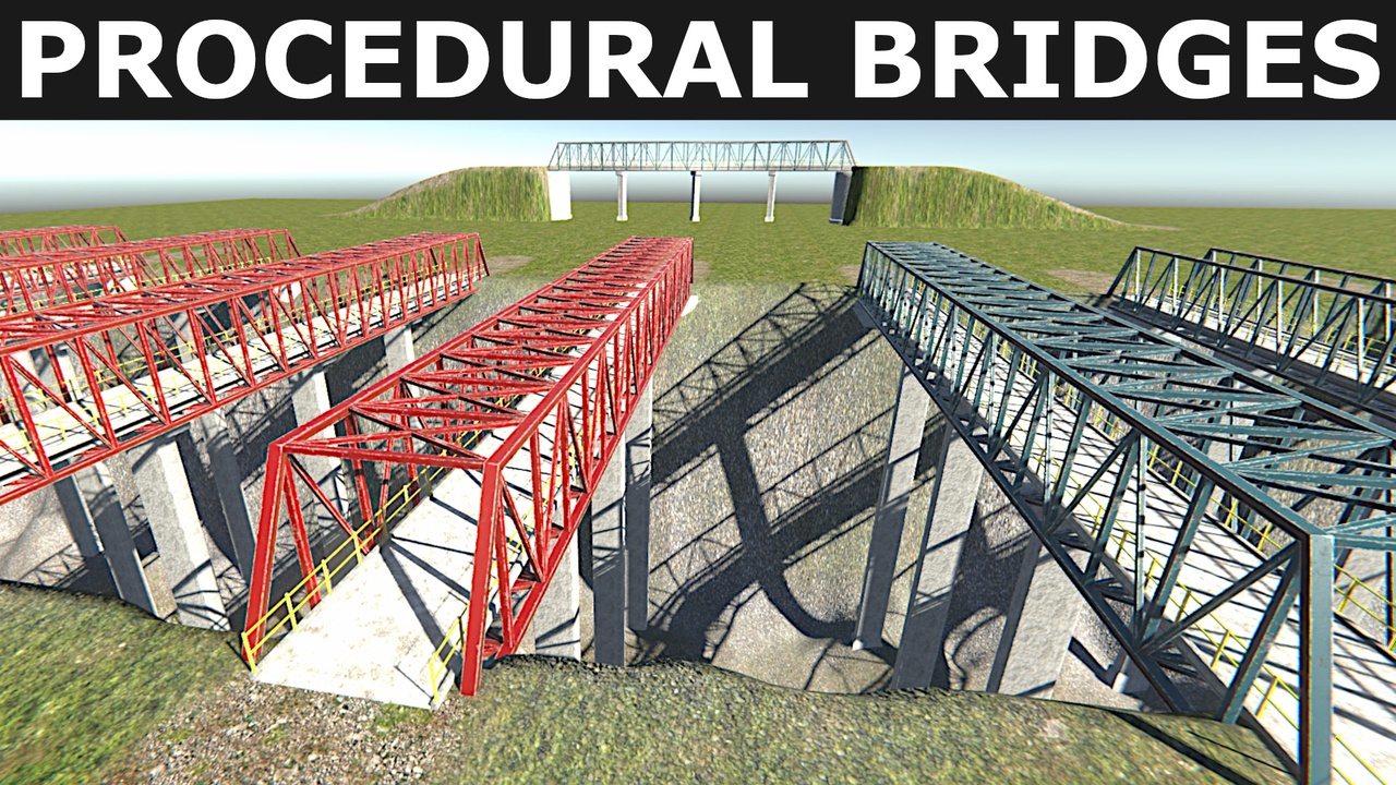 Media 1 for listing Procedural Bridges for Unity