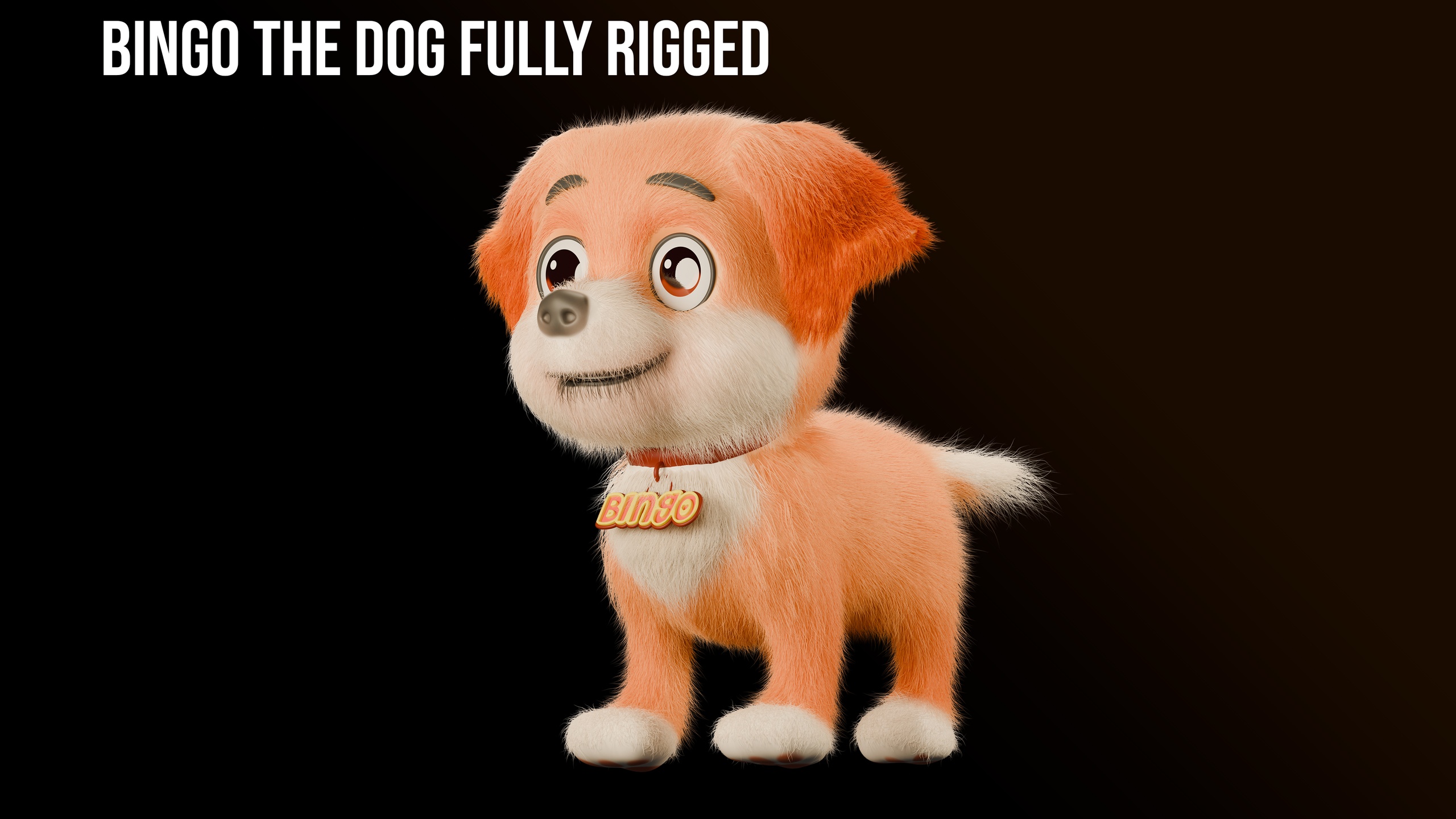 Media 1 for listing Bingo The Dog - Fully Rigged Animation Ready