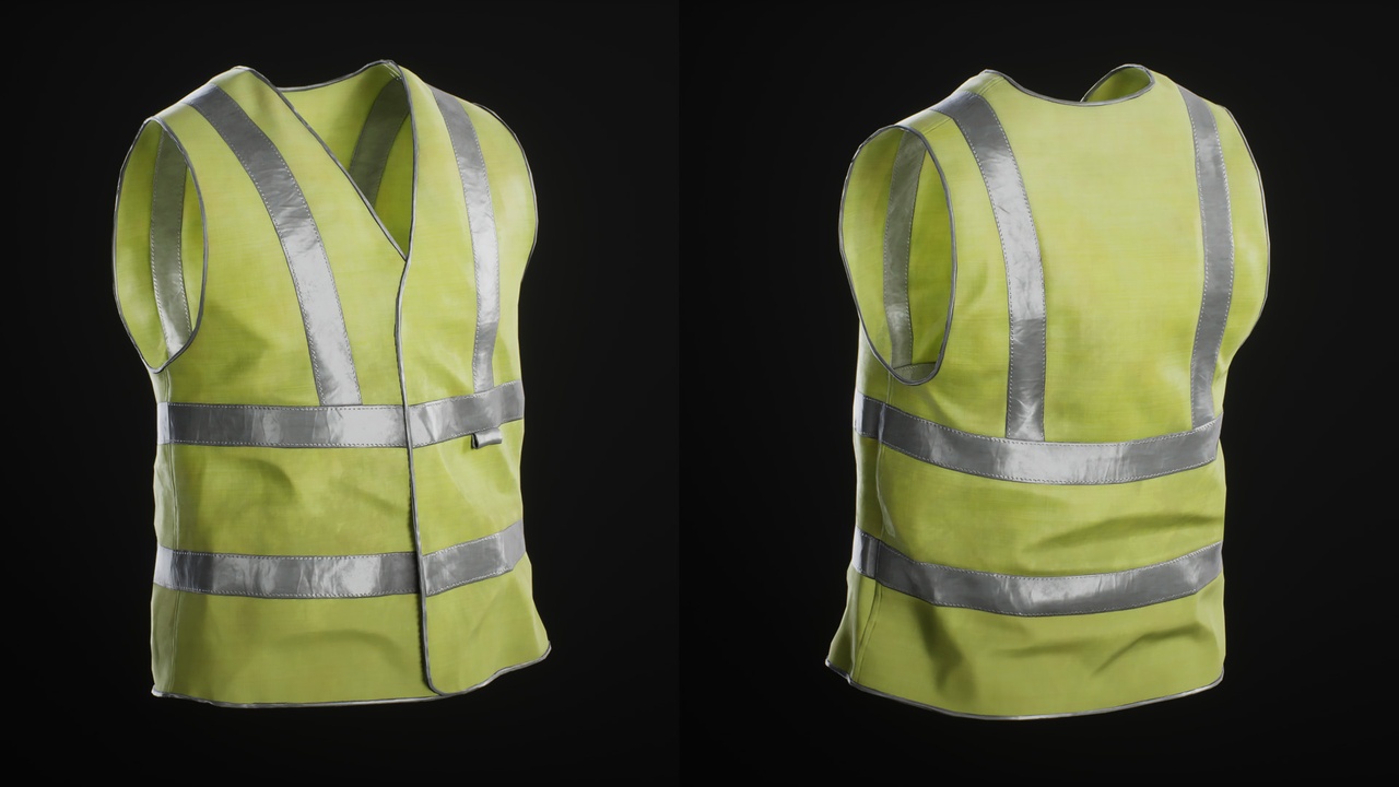 Media 1 for listing Worker Vest- Metahuman