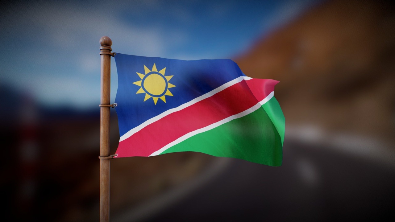 Media 1 for listing Flag of Namibia - Wind Animated loop