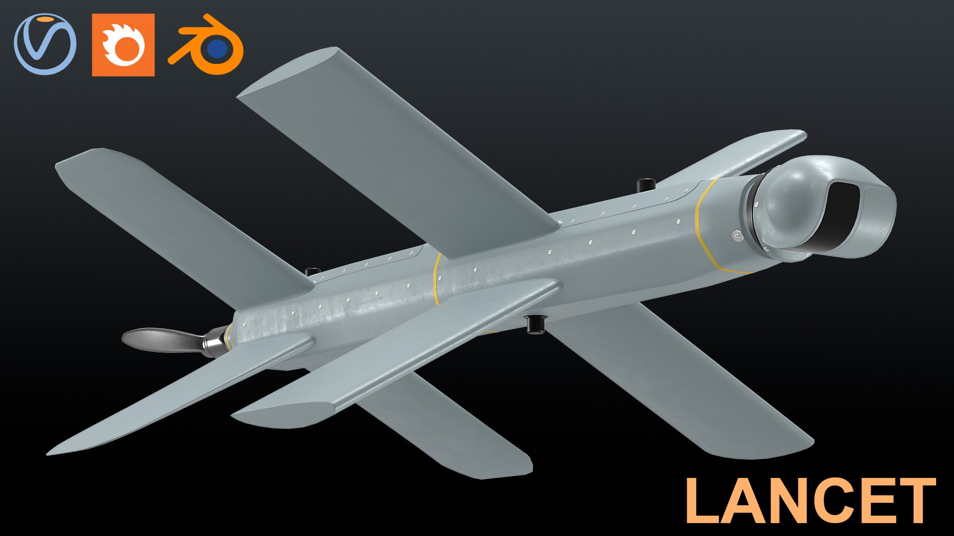 ZALA Lancet UAV Kamikaze Drone | Fab