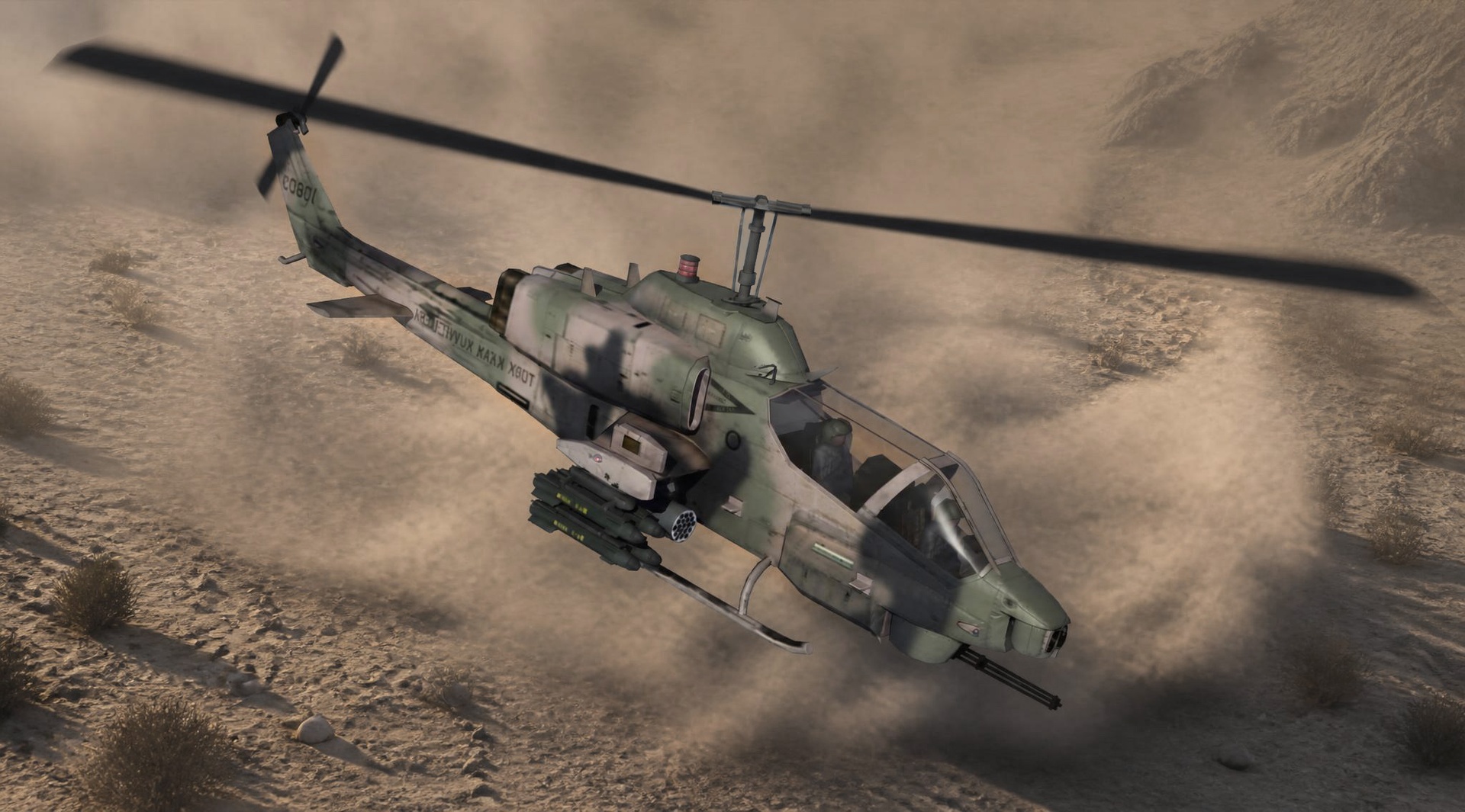 Media 1 for listing AH1 Cobra Turkish Military Helicopter Game Ready 3D Asset