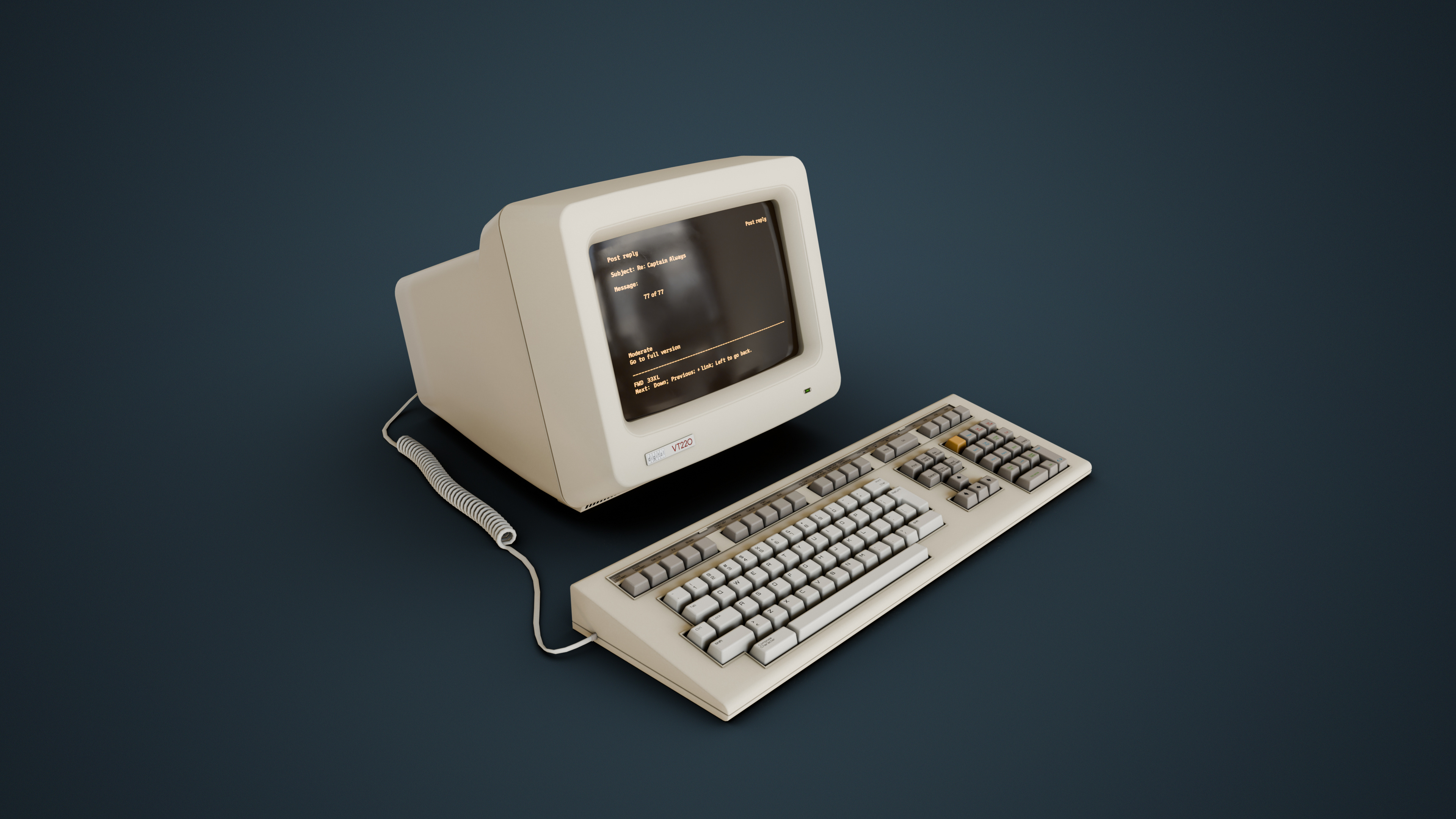 DEC VT220 Retro Computer | Fab