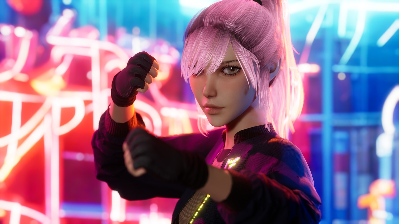 商品 Cyberpunk Fighter Girl 的媒体 1