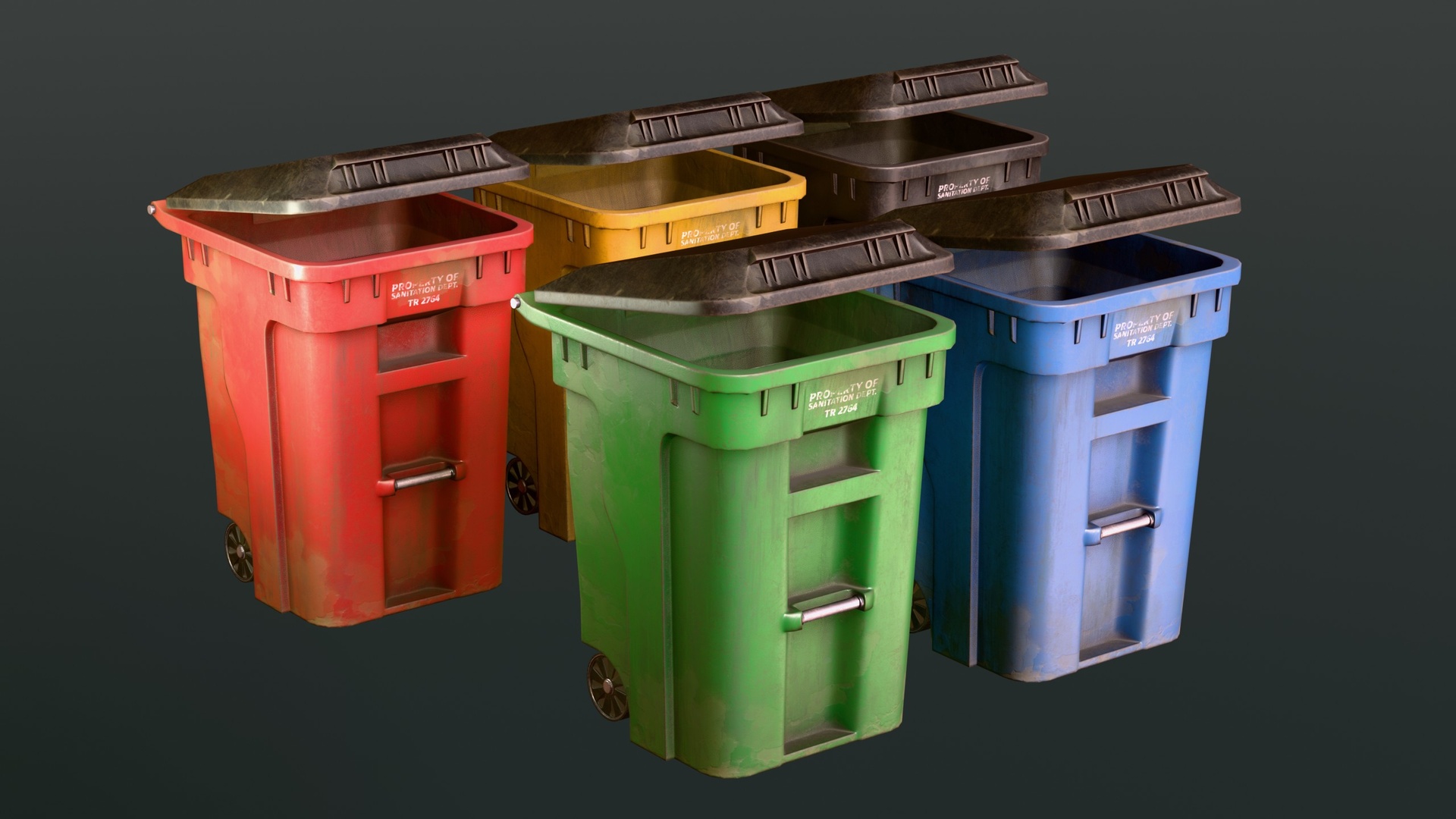 Medios 1 para el artículo Trash Can - Urban Bin Game Ready