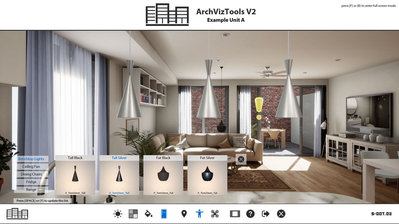 Media 1 for listing ArchViz Interactive UI and Tools