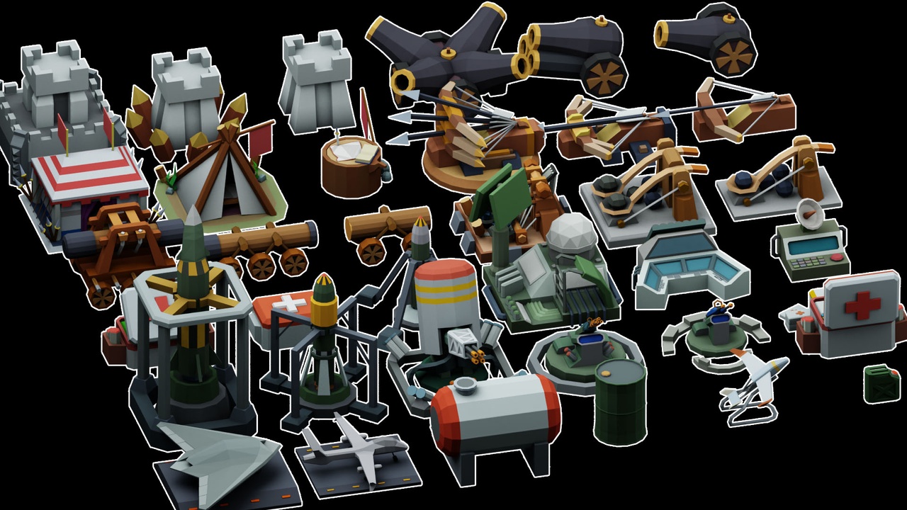 Media 1 for listing War Intensifies：Low-Poly TD Model
