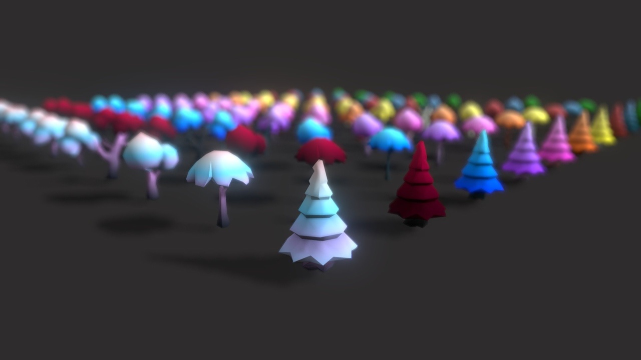 Media 1 for listing Low Poly Tree Pack