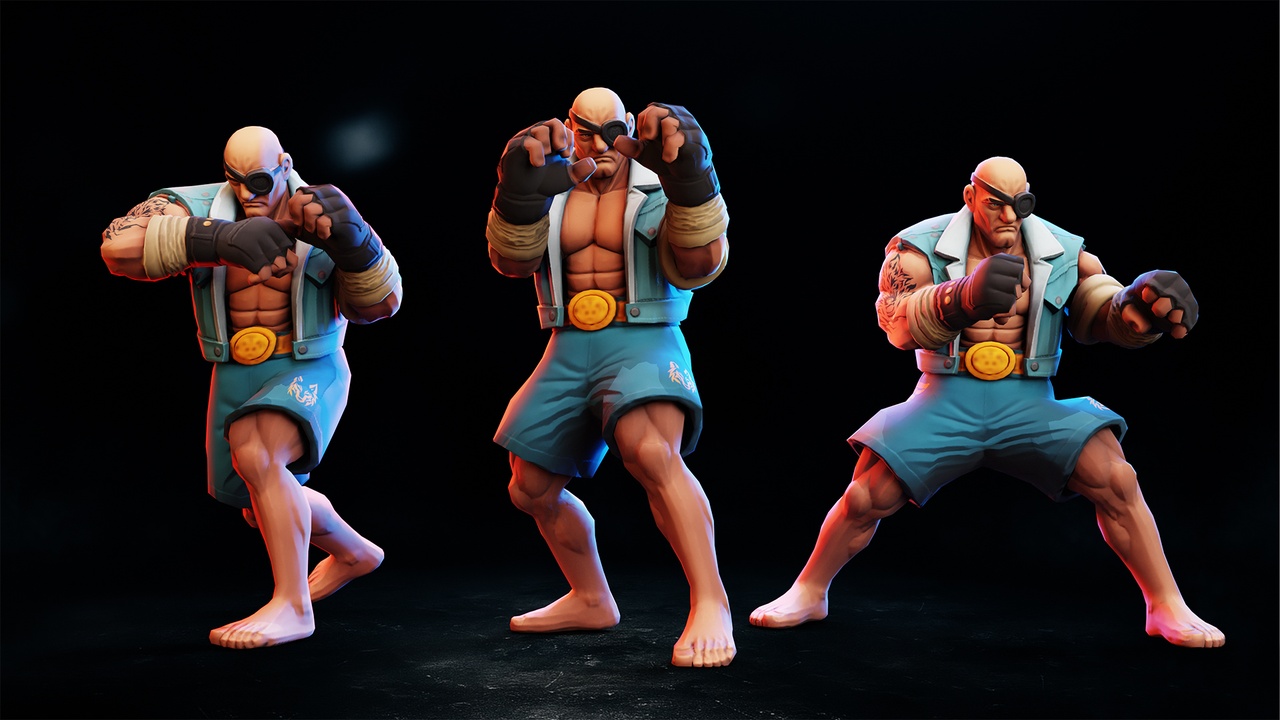 Media 1 for listing Stylized Fighter Character - BORZ