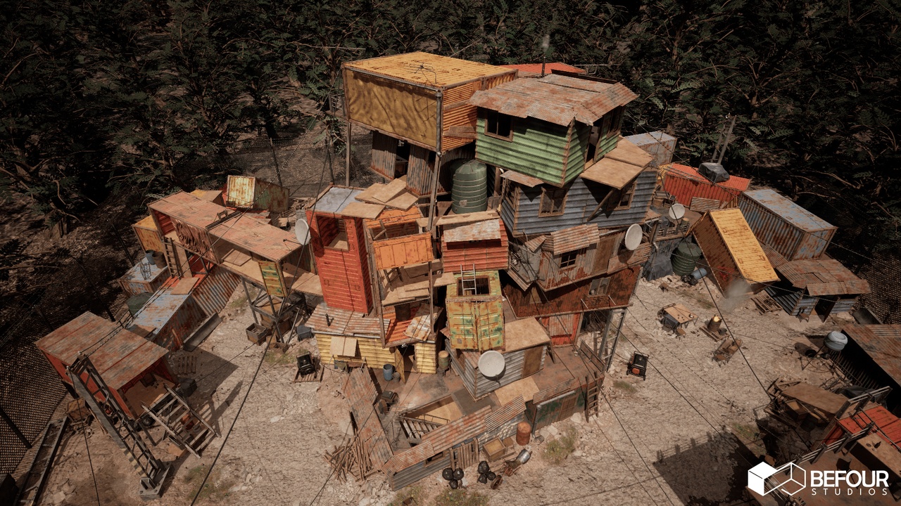 Media 1 for listing Container Disctrict Environment w/ Container Tool (Slum, Rural, City, Modular)