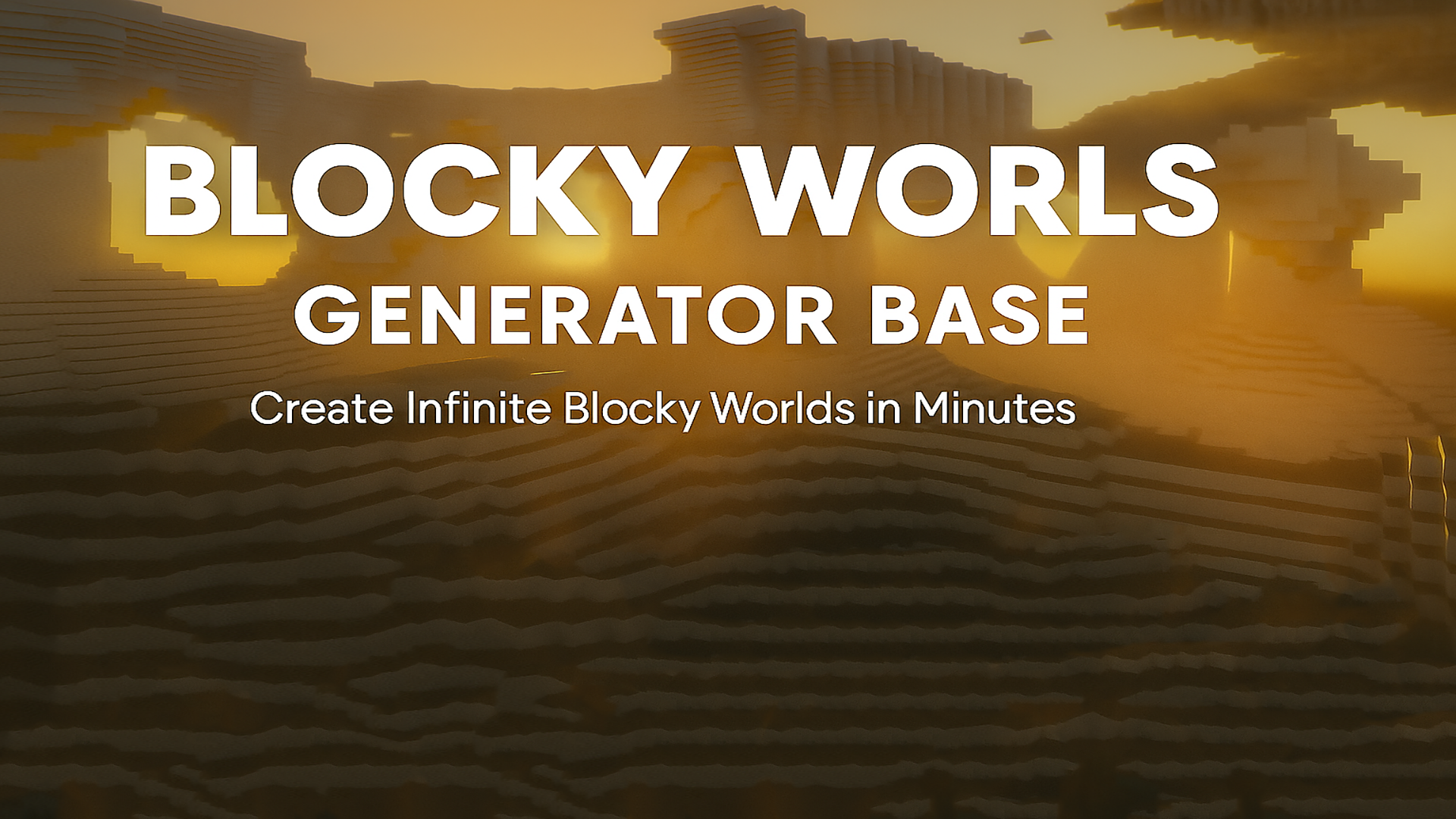 Blocky World Generator Base | Fab