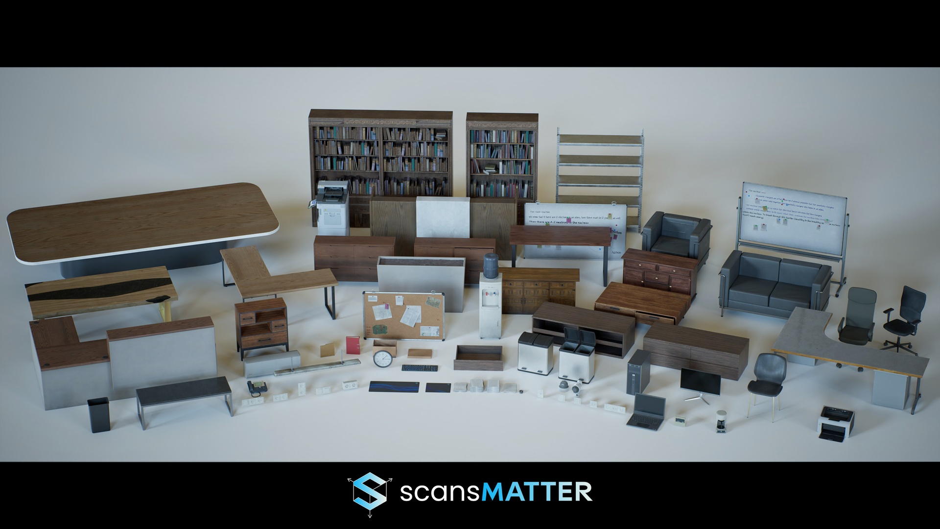 Media 1 for listing Office Asset Kit - Game-Ready, Office 3D Assets