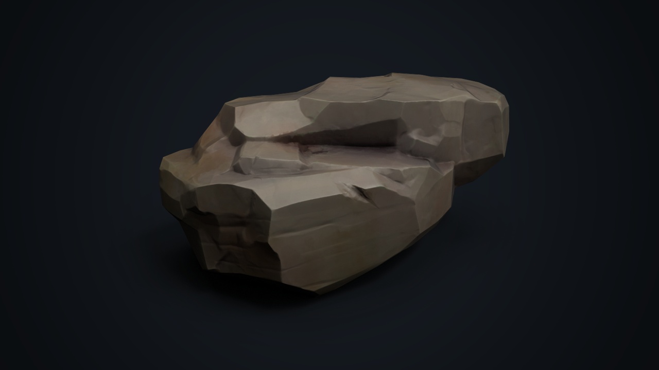Media 1 for listing Stylized Medium Rock Variant 2