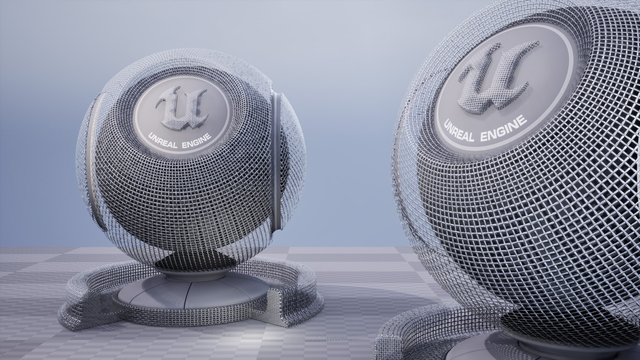 Média 1 pour l'article Wire Net Material and Textures SBS  & SBSAR