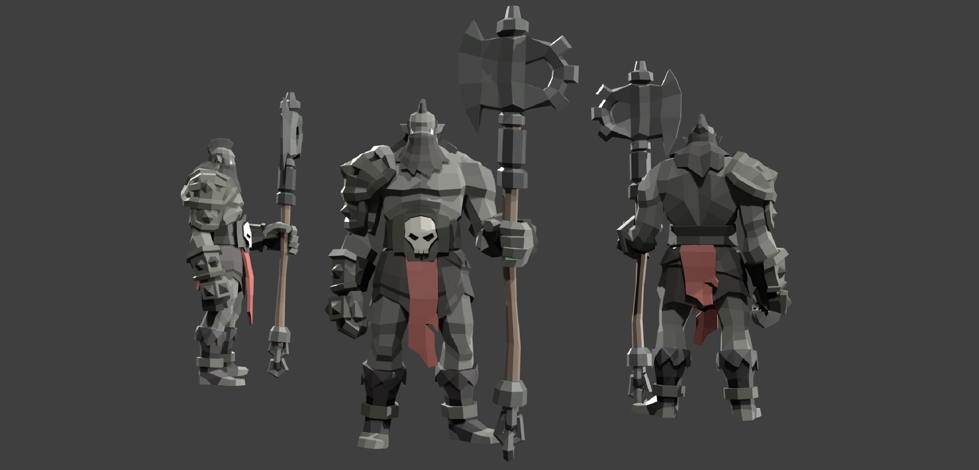Media 1 for listing RPG | LOWPOLY CHARACTERS | Barbarian