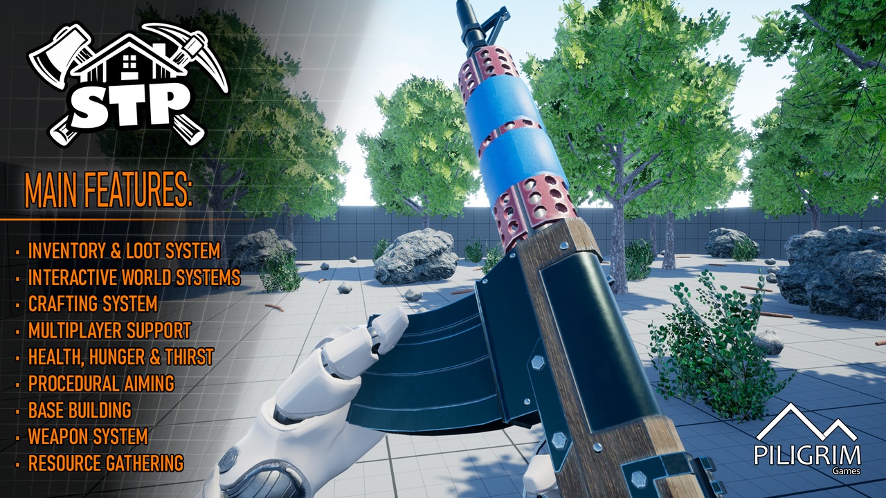 Media 1 for listing Survival Template Pack (STP) 1.0 — Modular Multiplayer Survival Framework