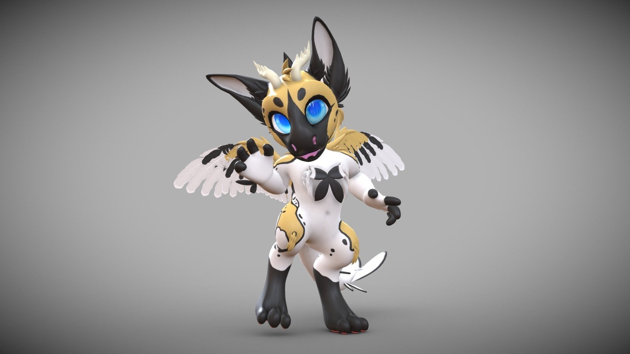 Media 1 for listing Toast Dutch Angel Dragon ( VRChat Avatar, Free )