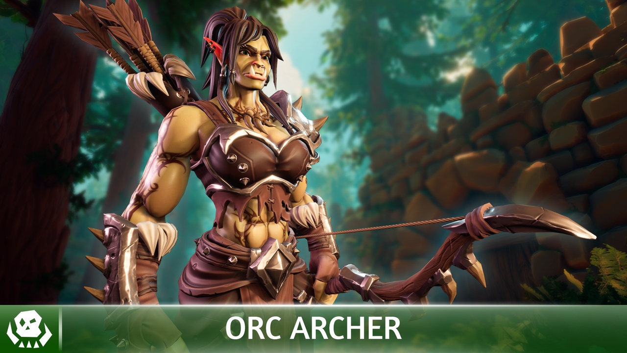 Media 1 for listing Stylized Orc Archer