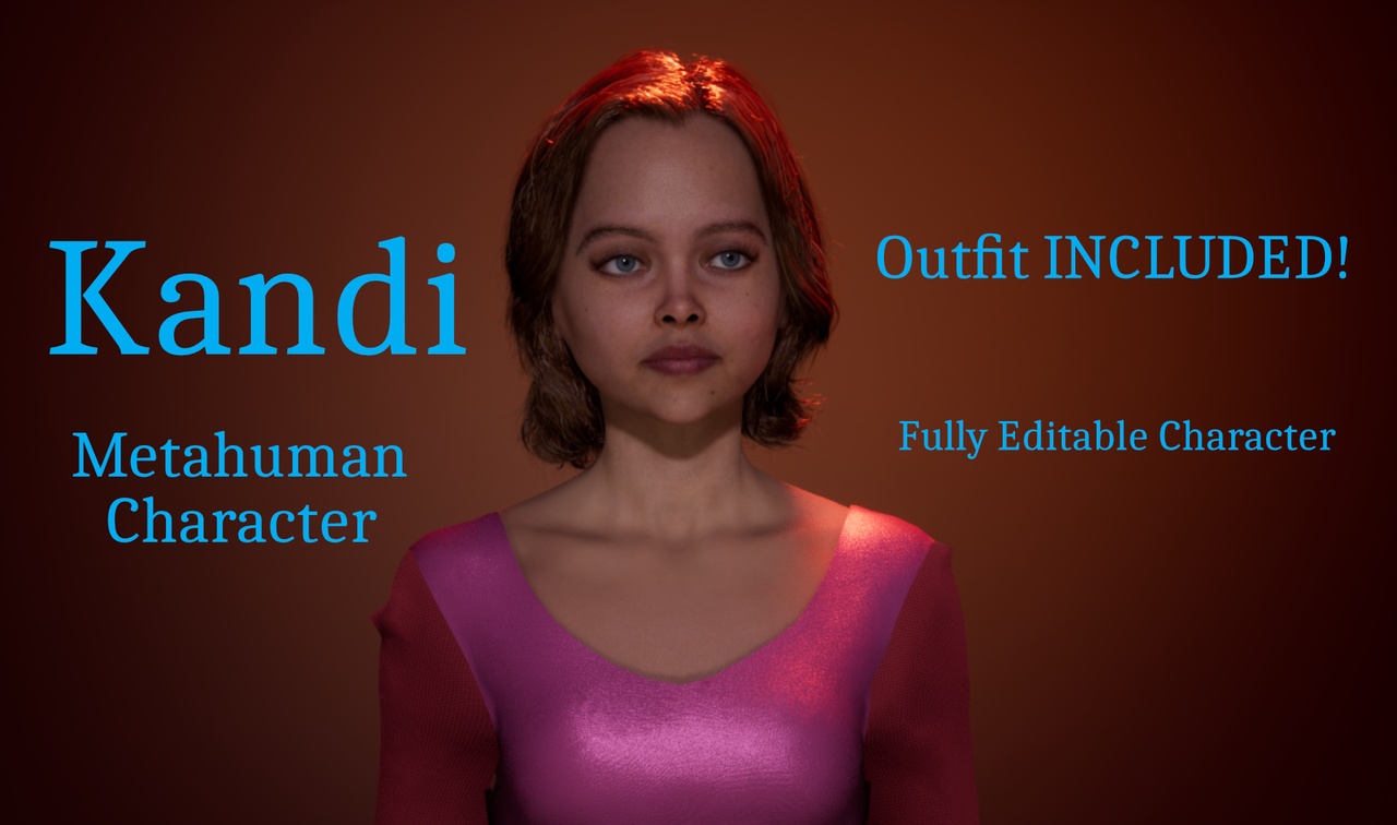 File multimediali per l'articolo Kandi - Editable MetaHuman Character: 1