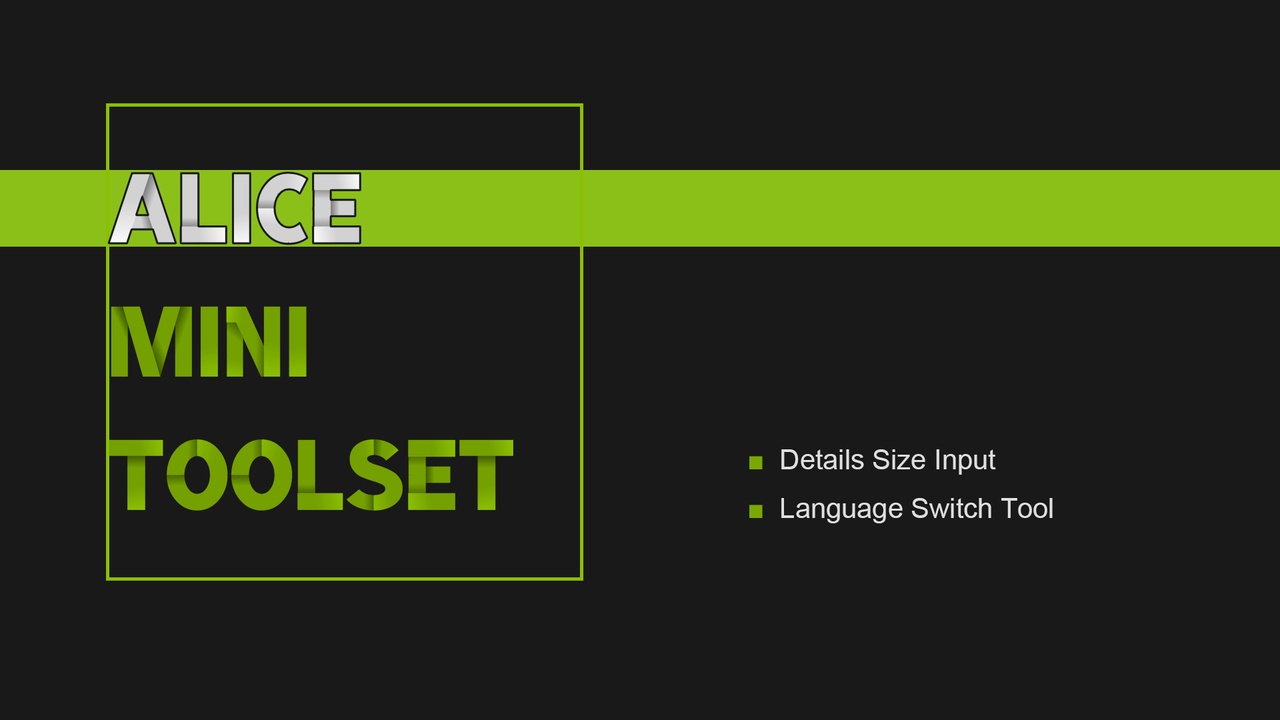 Media 1 for listing Alice Mini Toolset