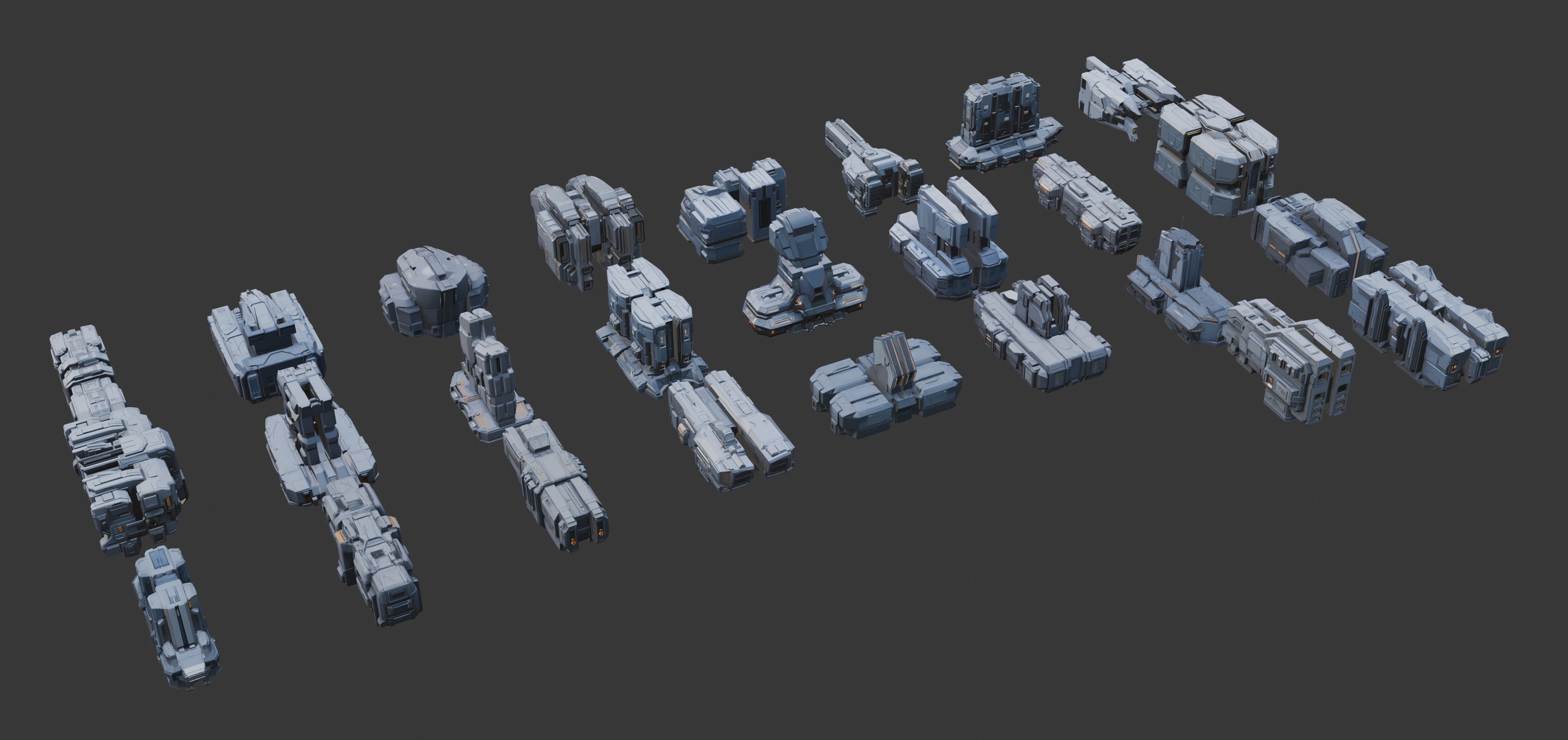 Media 1 for listing scifi architecture set