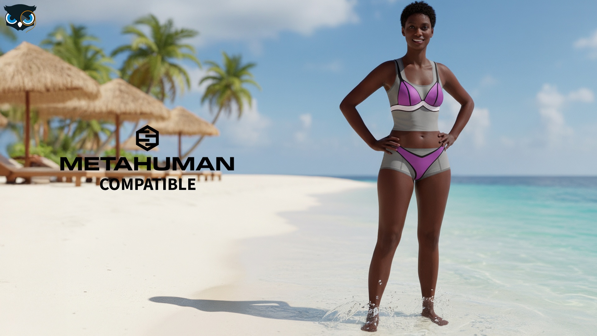 Media 1 for listing Metahuman compatible bikini Set for Female