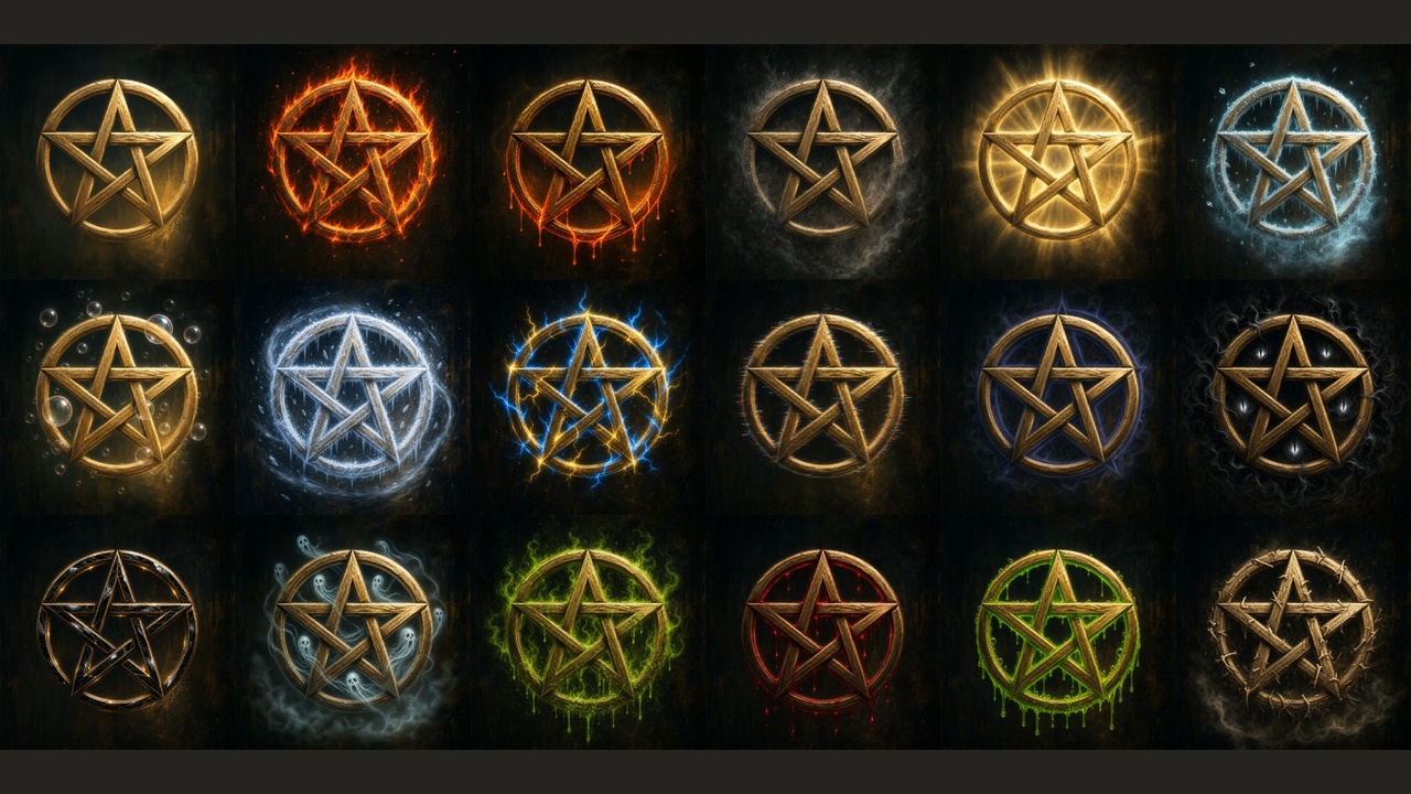 Media 1 for listing 100+ Pentagram Icons With Effects 01
