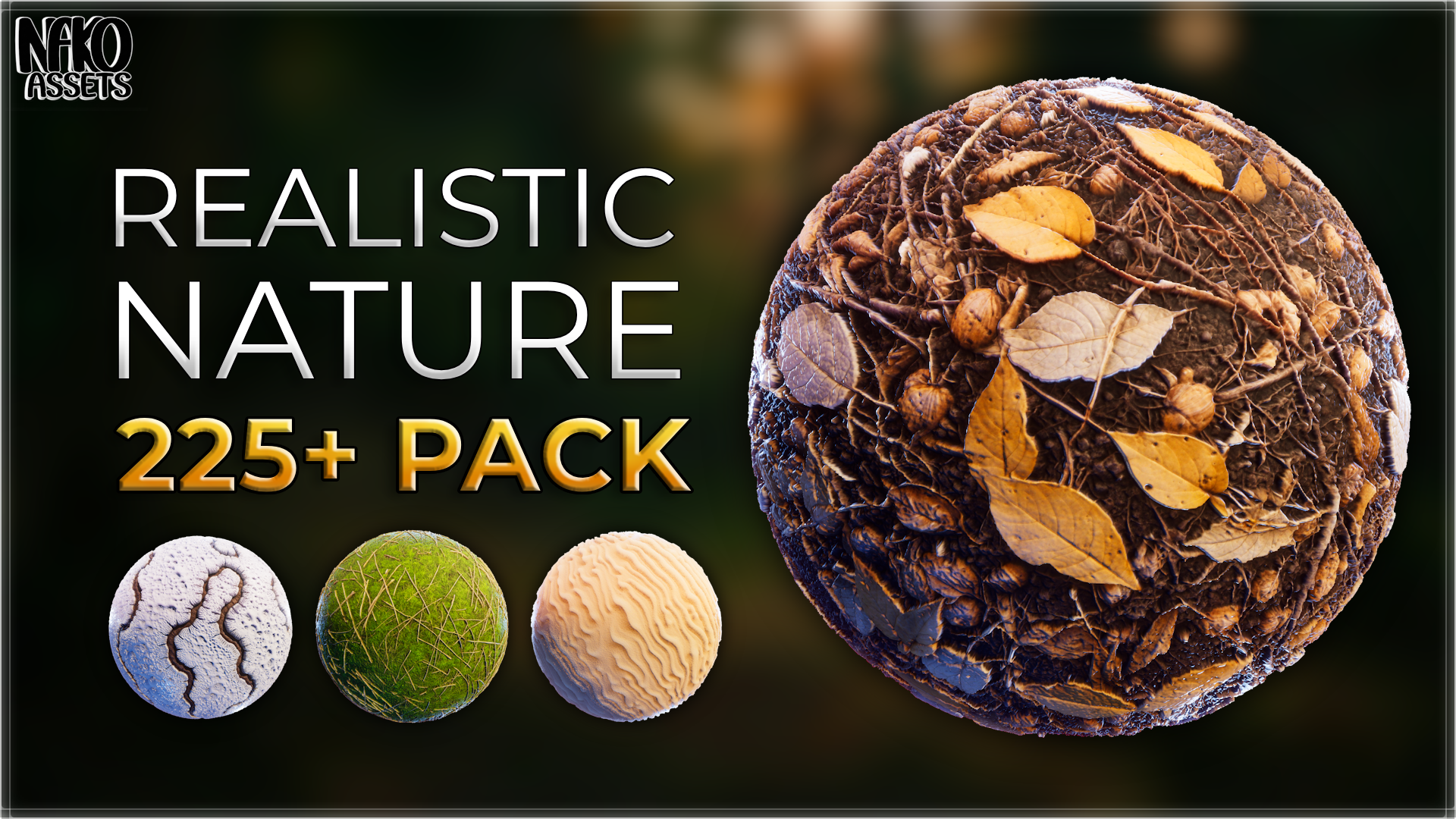Nature 2K PBR Materials & Textures & Terrain HQ Realistic Pack for ...