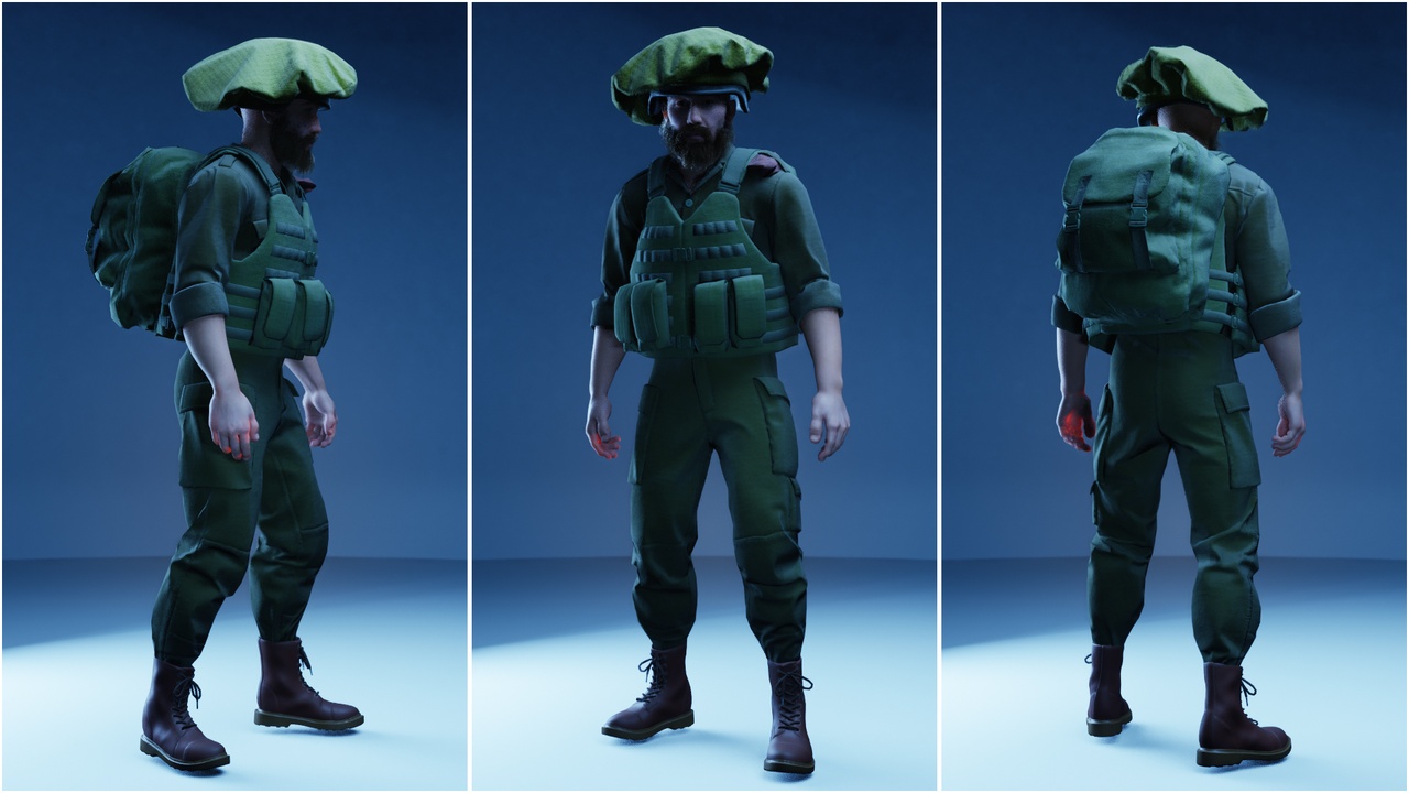 Media 1 for listing Israel Defense Forces Soldier Configurator. Metahuman Compatible.