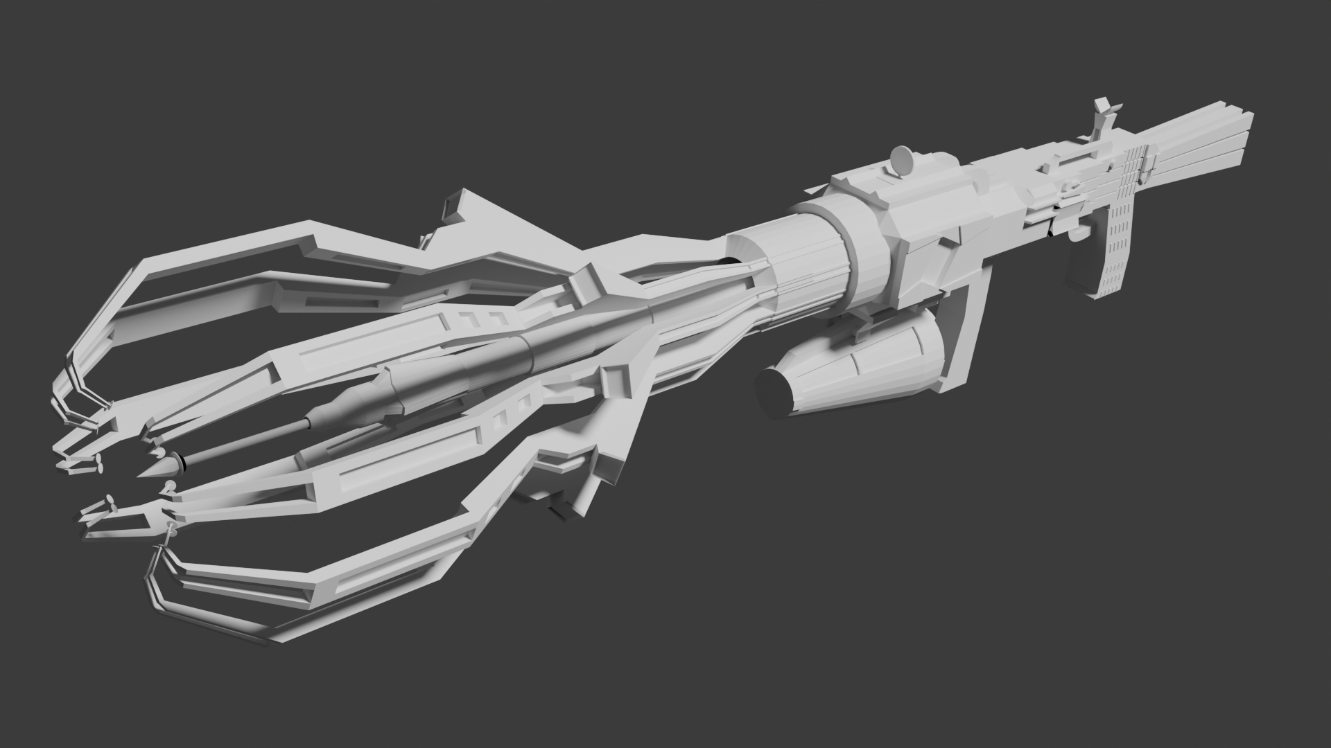 Sci-Fi Laser Weapon OBJ | Fab