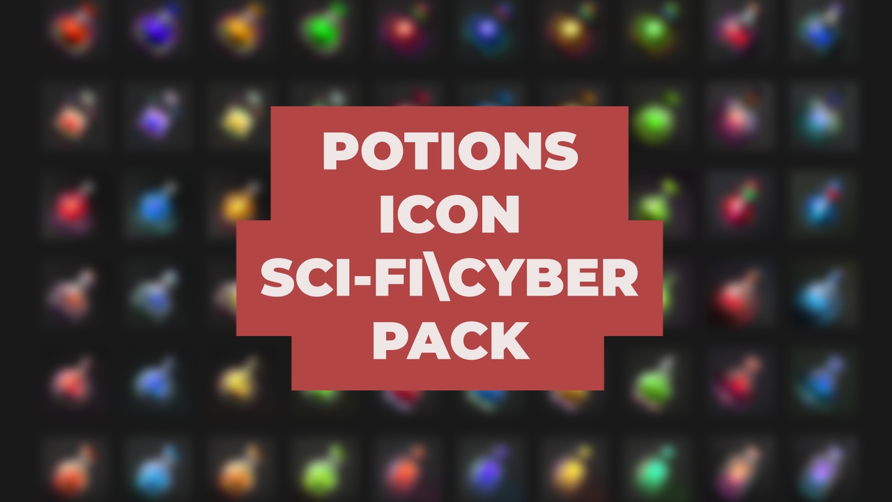 Media 1 for listing POTIONS ICON (SCI-FI,CYBER) PACK