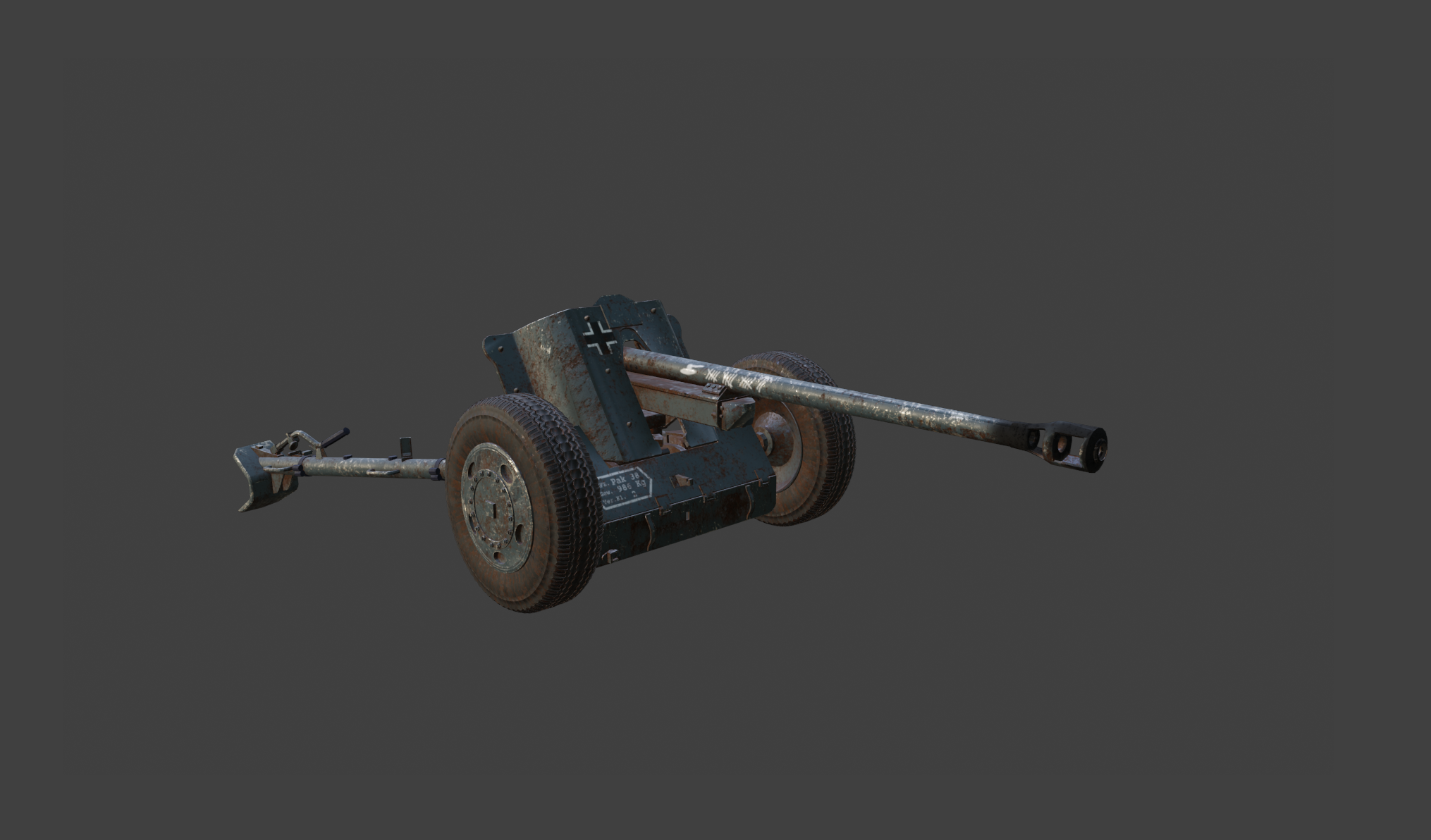 Pak38 German ww2 cannon | Fab