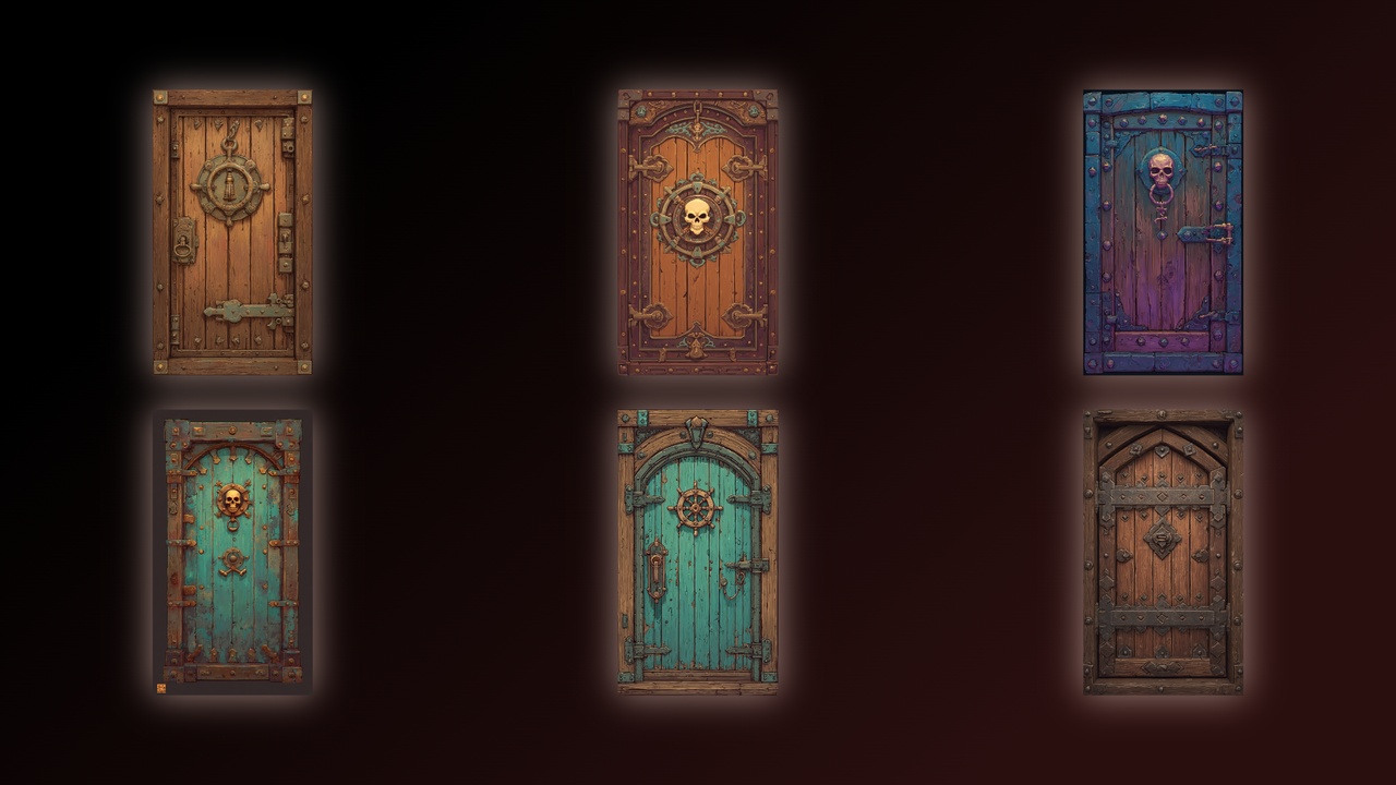 Media 1 for listing NHC - Pirate Door Textures
