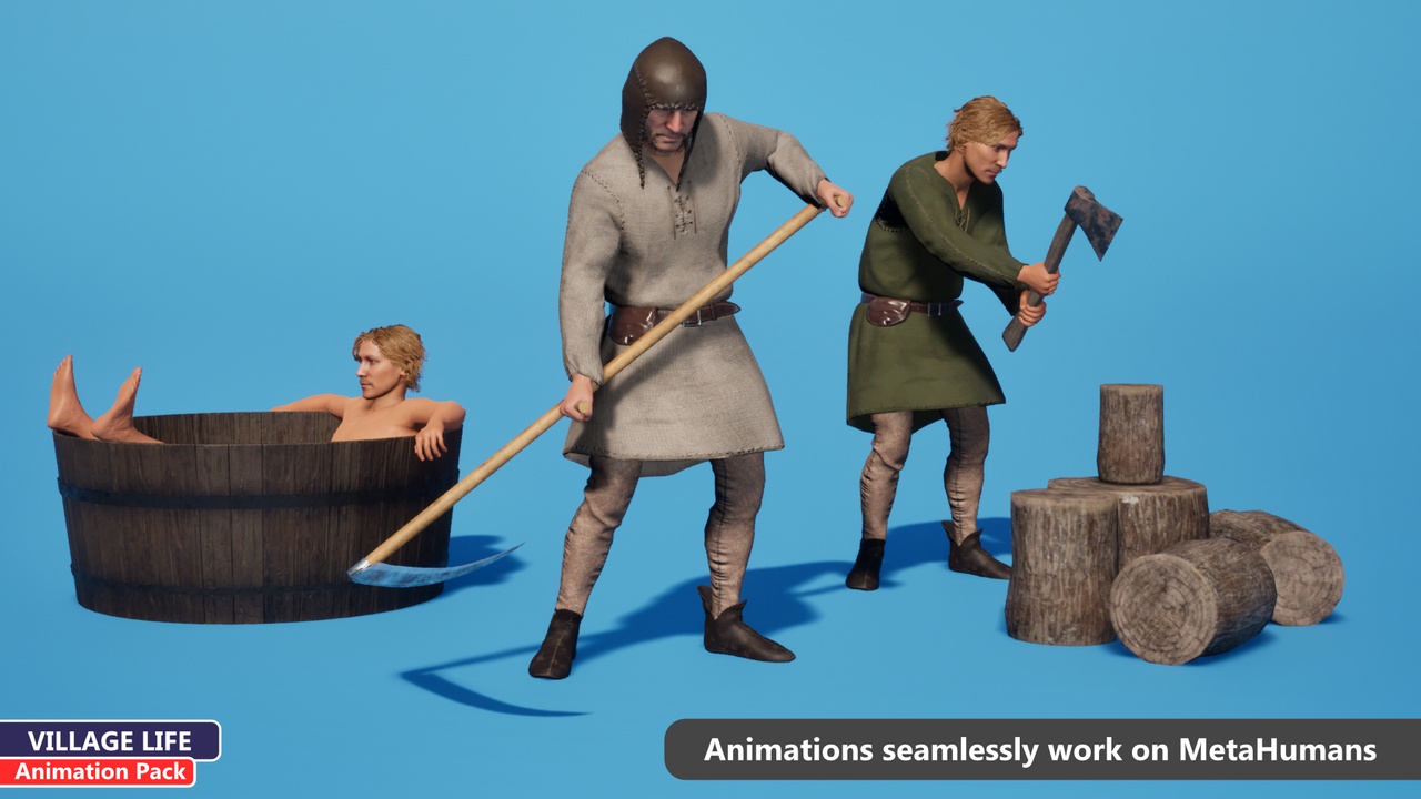 Media 1 for listing MC Village Life Animation Pack