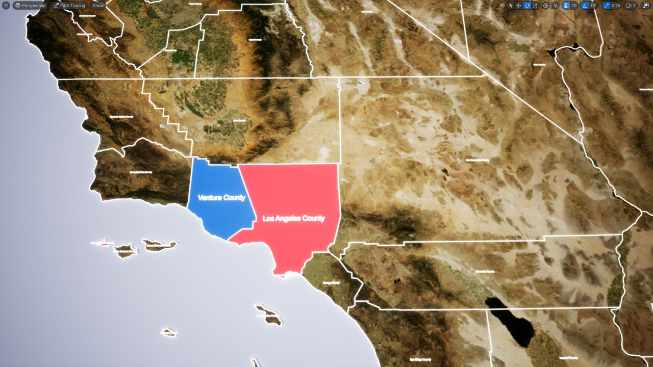 Media 1 for listing United States Counties Map