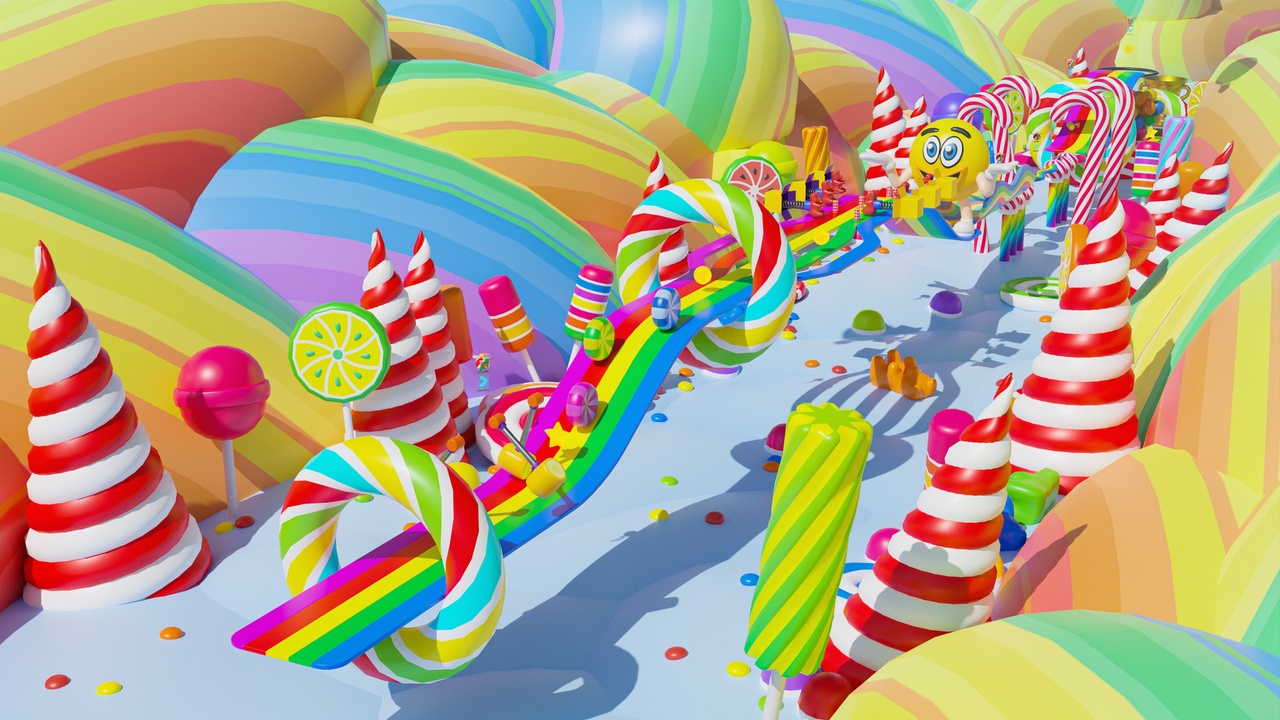 Media 1 for listing Platformer 4 Candy - Low Poly 3D Models Pack