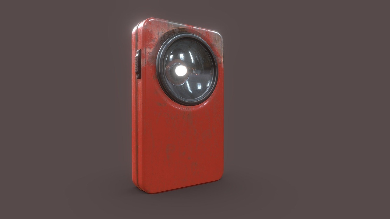 Media 1 for listing Old Red Flashlight (quad topology)
