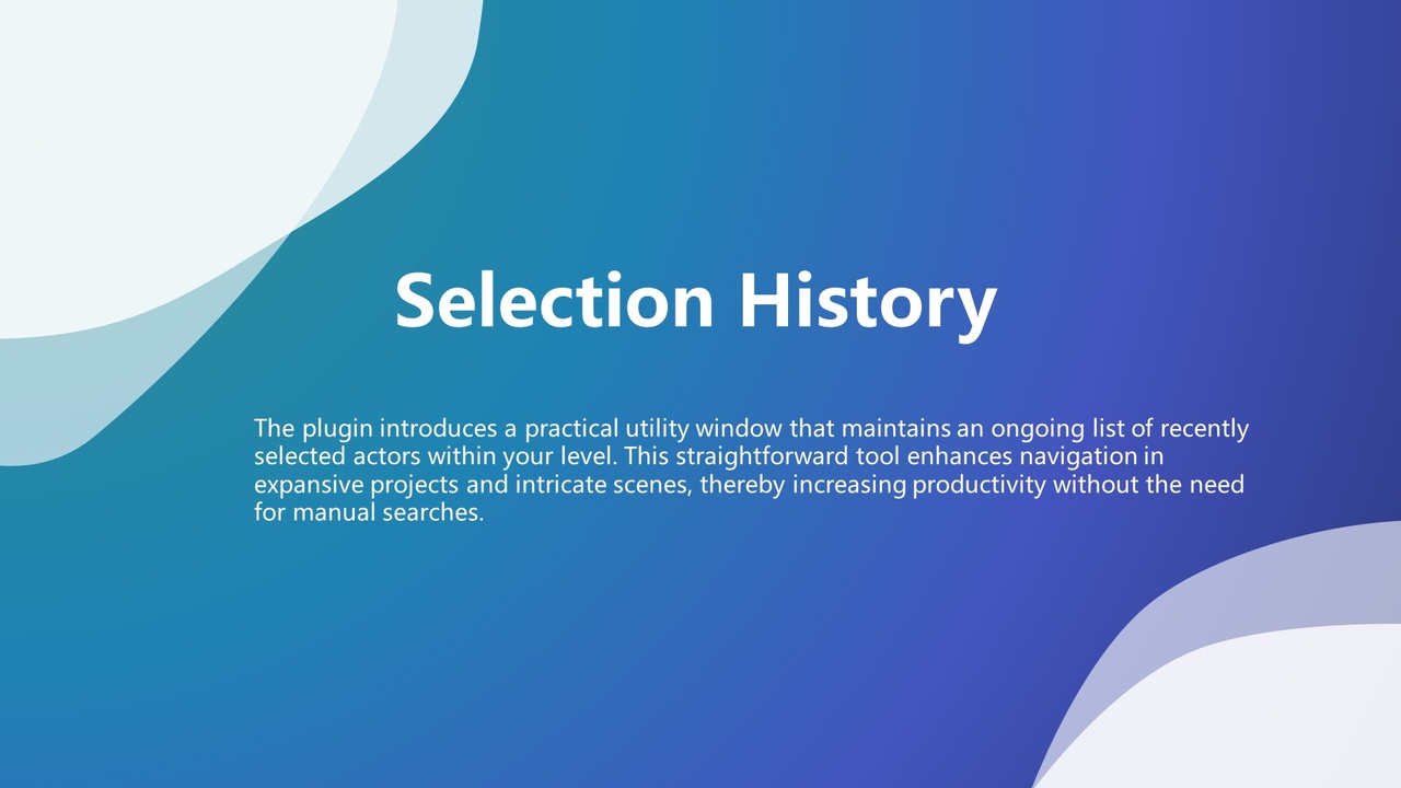 Media 1 for listing Selection History Pro