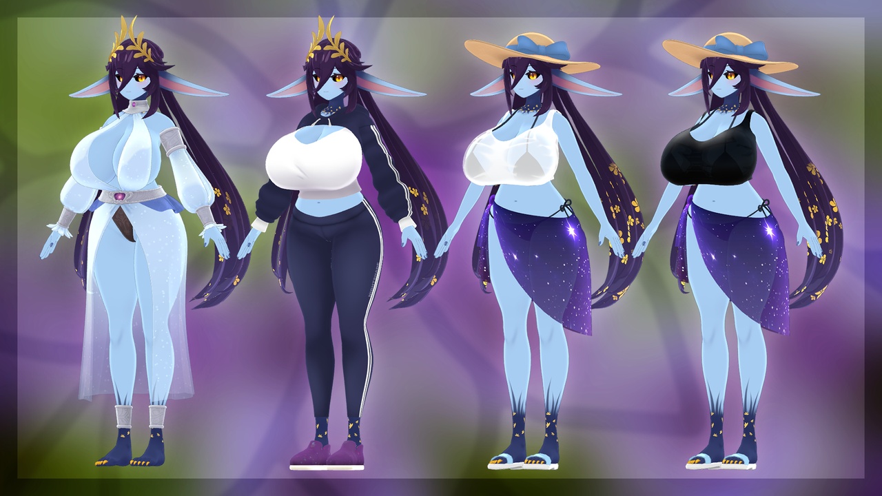 Media 1 for listing Anime Girl - Lyriel Nightshade / UE & VRChat Ready