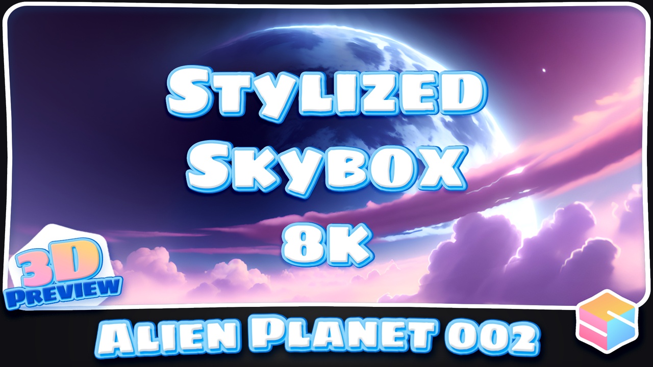 Stylized Alien Planet 002 제품 등록을 위한 미디어 1개