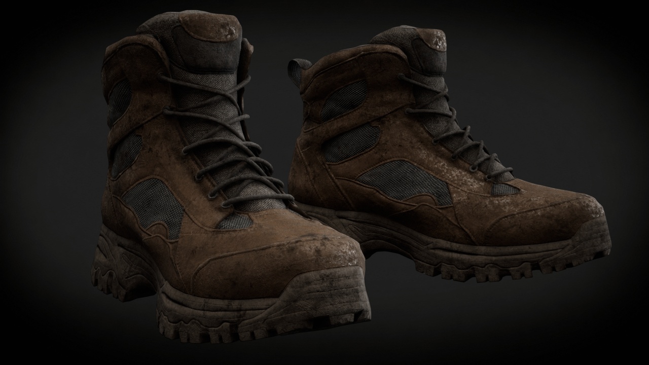 Media 1 for listing Parametric Rugged Outdoor Survival Footwear Hiking Shoes – MetaHuman Compatible