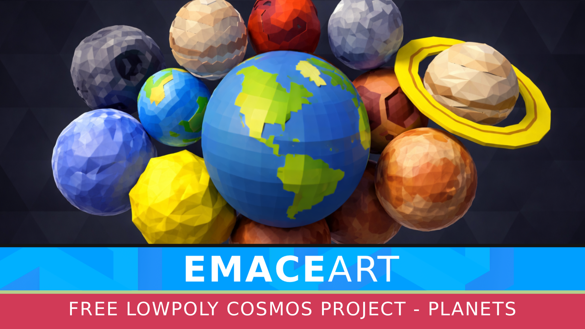 CosmoKit: Stylized Low Poly Planets | Fab