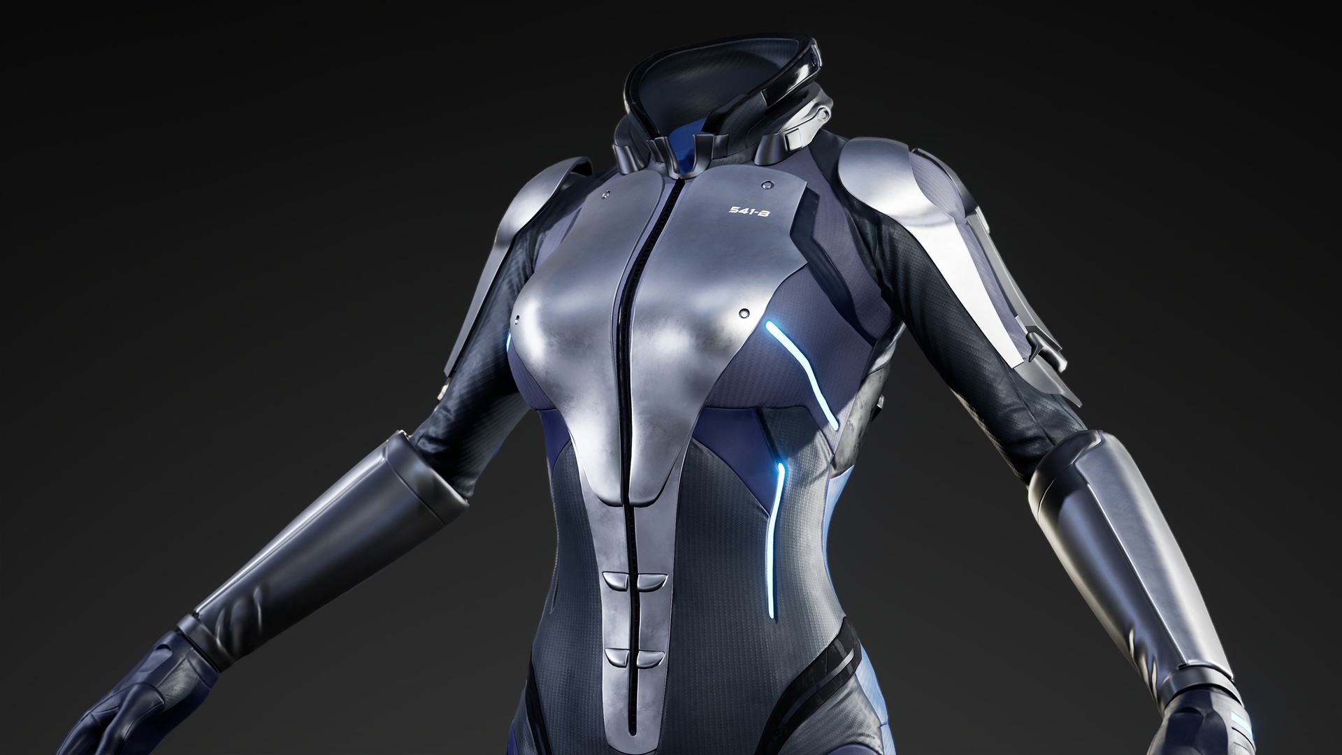 Media 1 for listing Scifi Female Armored Suit