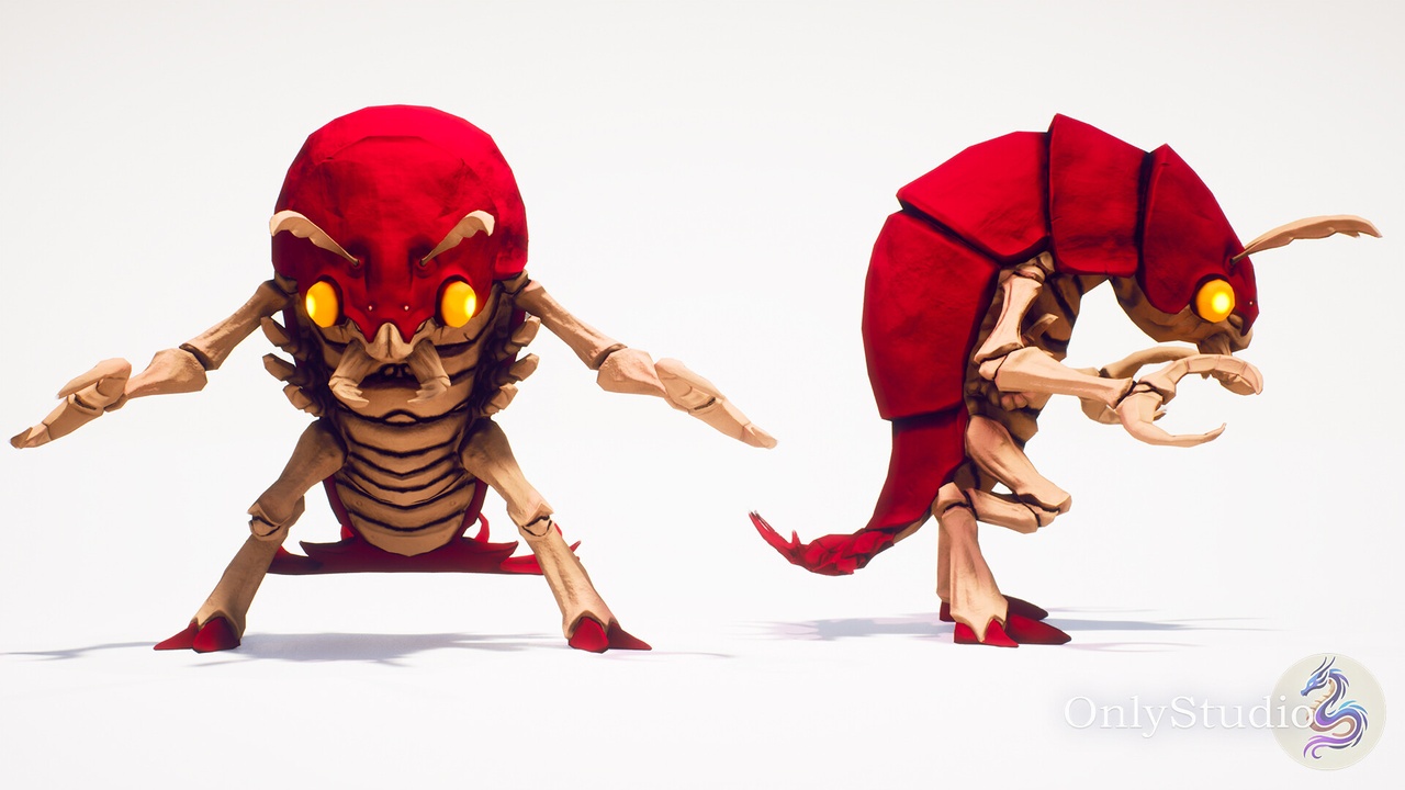 Media 1 for listing Stylized Bug Enemy 1