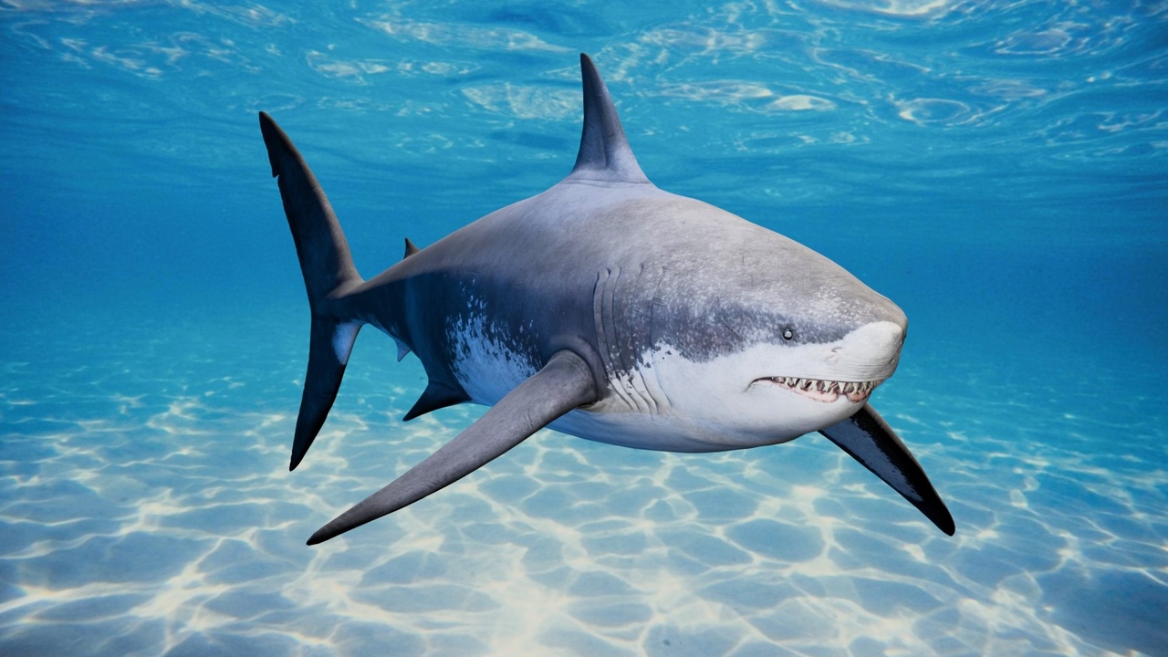 Media 1 for listing Realistic Ocean Predator Megalodon Shark